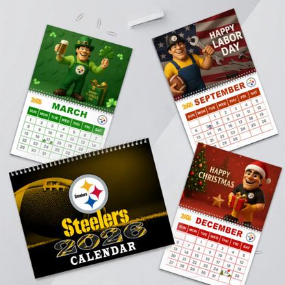 Premium NFL X PIT 2026 Wall Calendar NDT NHM