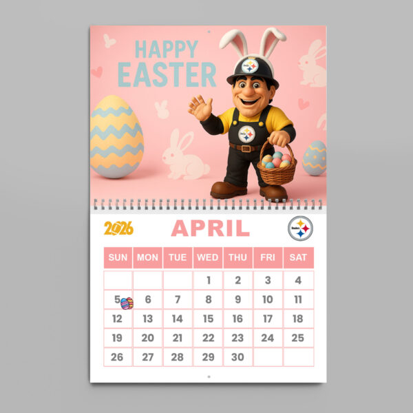 Premium NFL X PIT 2026 Wall Calendar NDT NHM