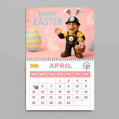 Premium NFL X PIT 2026 Wall Calendar NDT NHM