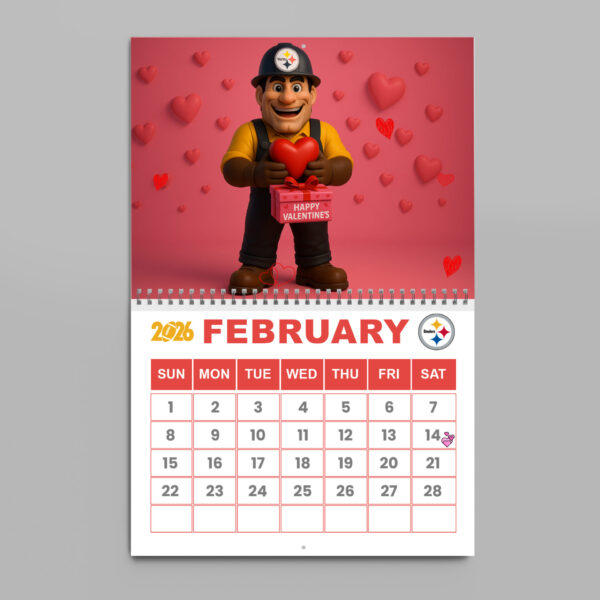 Premium NFL X PIT 2026 Wall Calendar NDT NHM