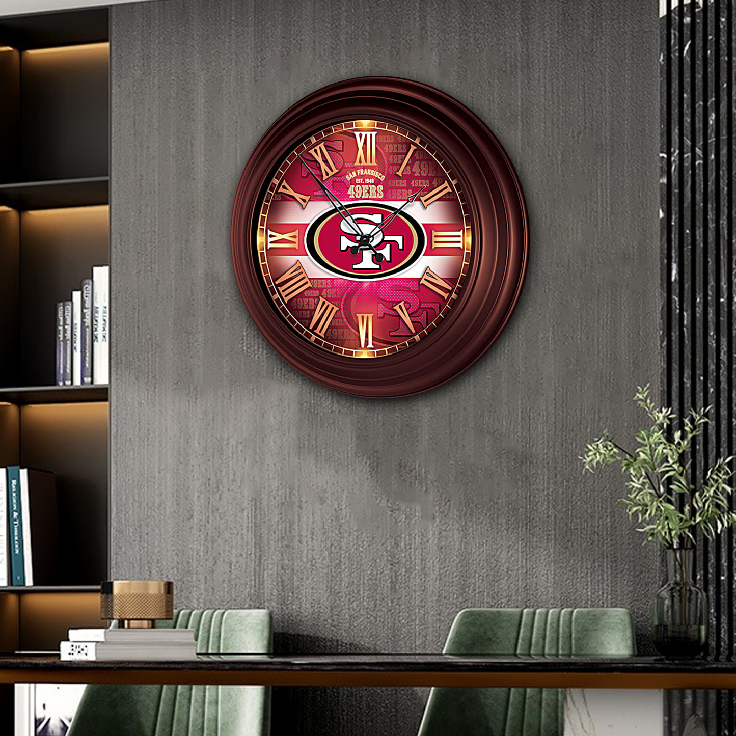 PREMIUM NFL x SF ATOMIC WALL CLOCK NDT TDT