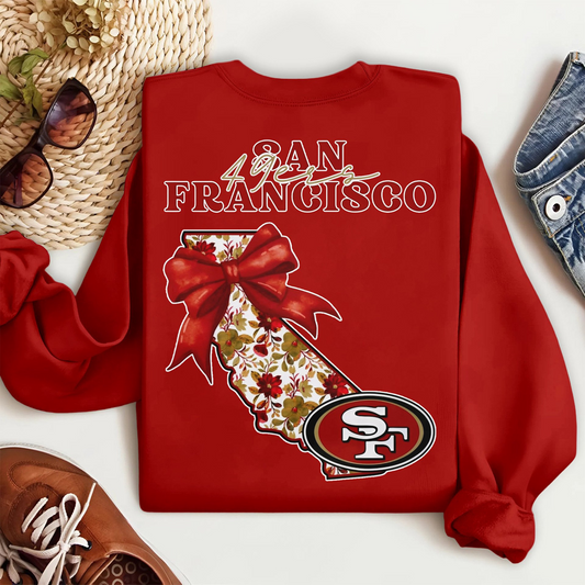 Premium NFL x SF Cozy State Bow Sweatshirt TUANND TANTD