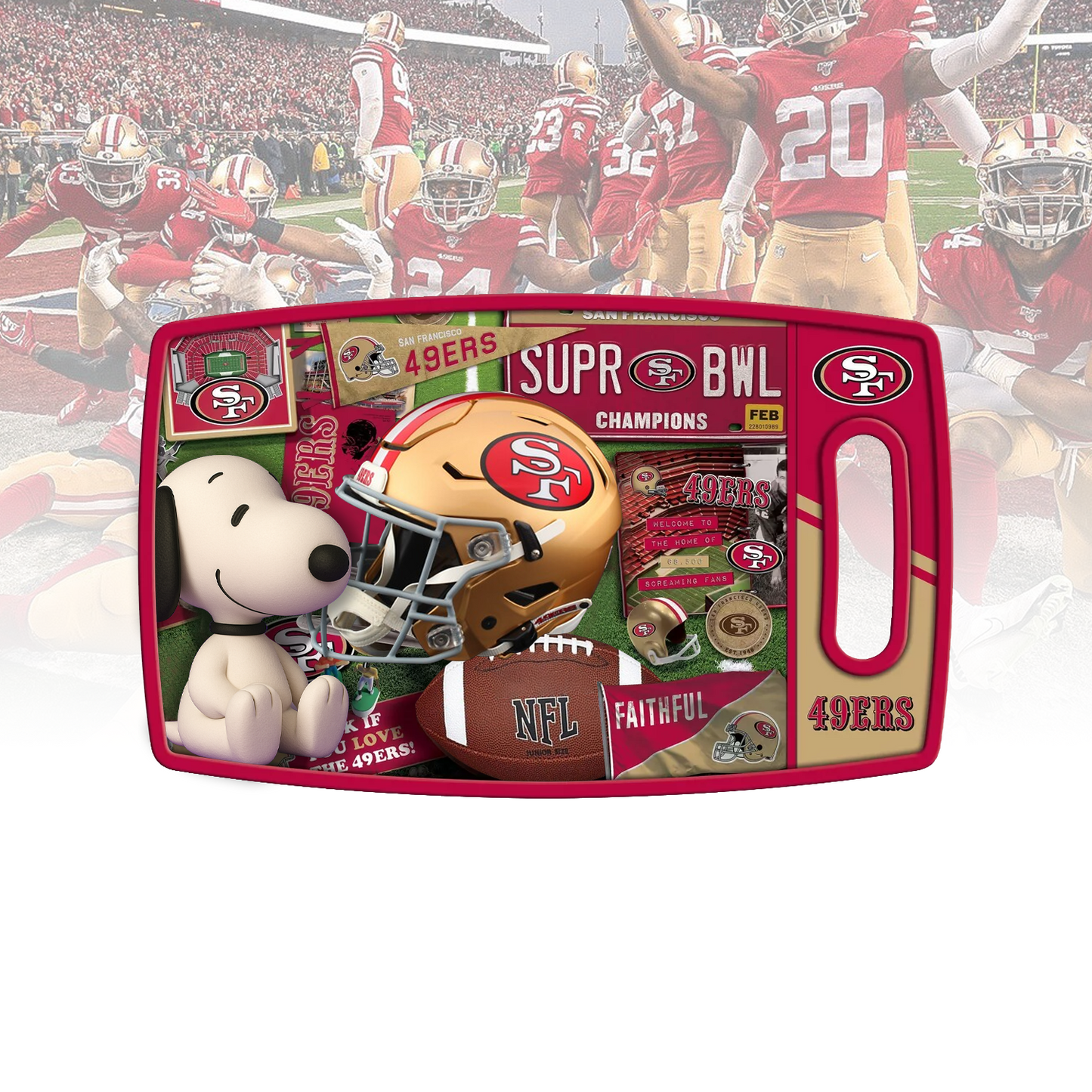 PREMIUM NFL x SF Retro Series Cutting Board NDT TDT