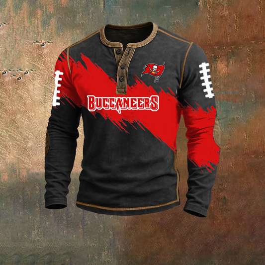 PREMIUM NFL X TB HENLEY LONG SLEEVE OUTFIT SHIRT NDT TDT