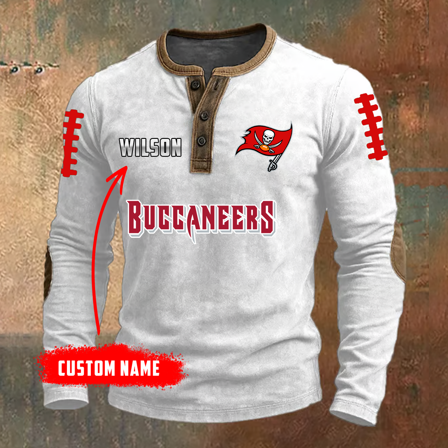 PREMIUM NFL X TB LONG SLEEVE SHIRT NDT TDT