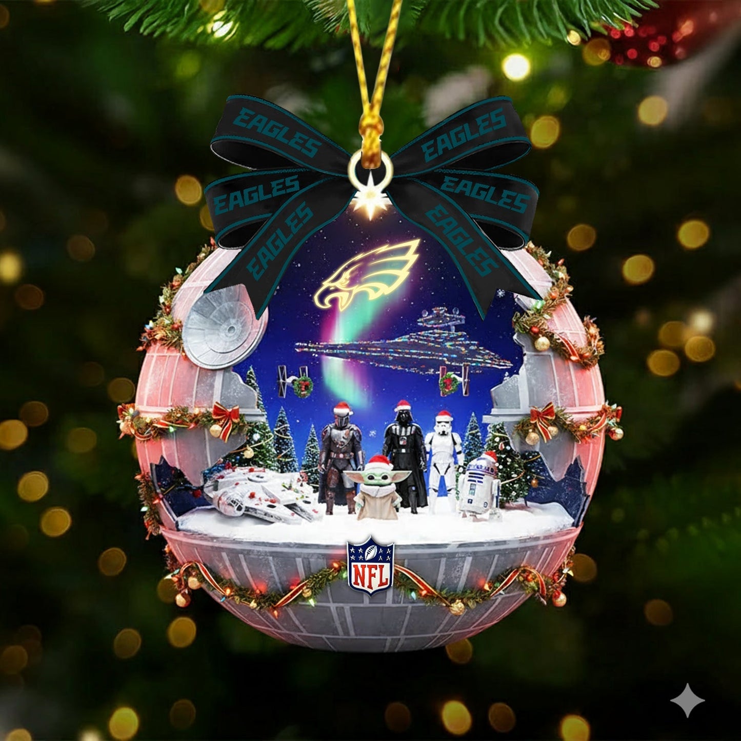 PREMIUM X PHI NFL GIFT CHRISTMAS ORNAMENT NDT NHM