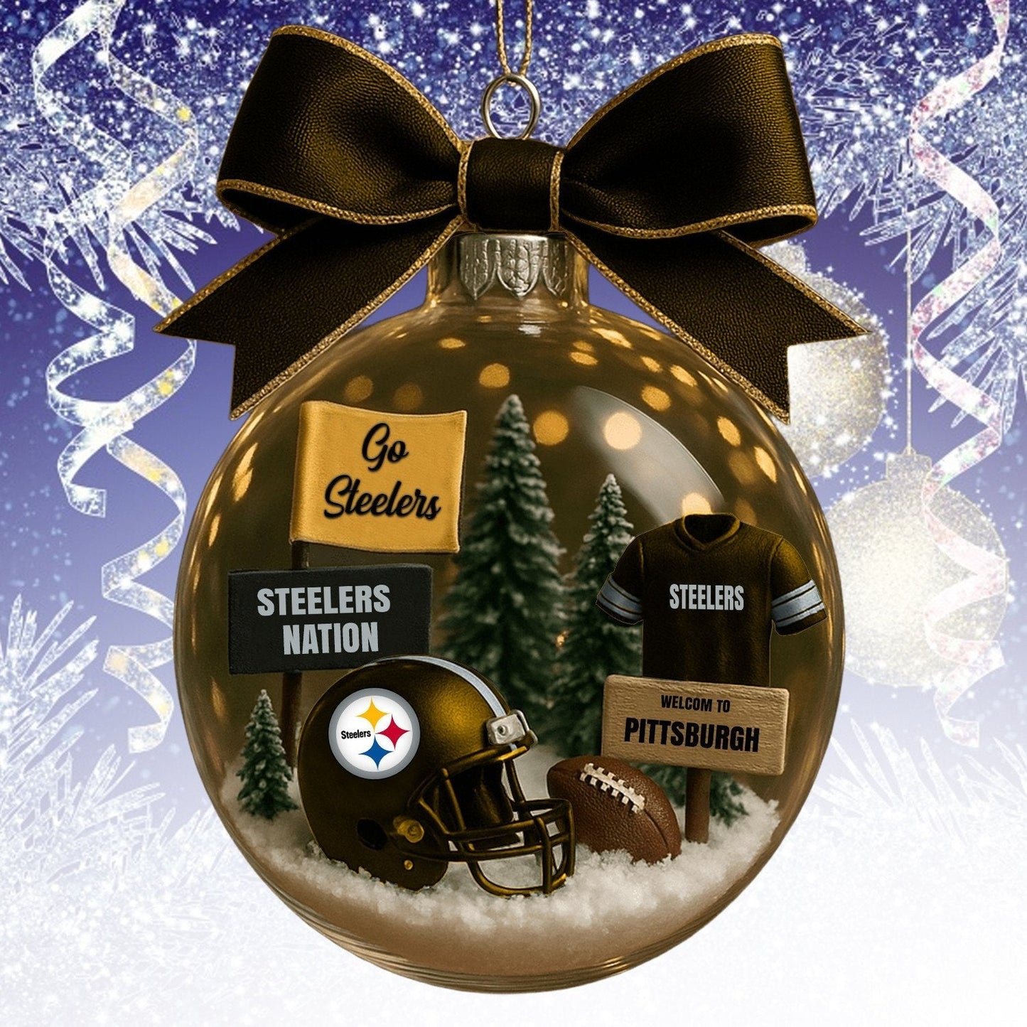 PS  NFL Acrylic Ball Ornament - Best Gift For Fans DDT CTND