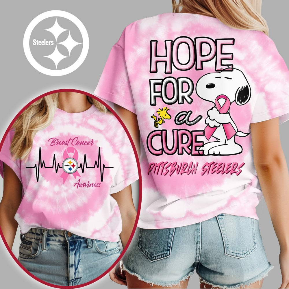 PS Premium Breast Cancer Awareness Snoopy Hope For A Cure Shirt DDT NTL