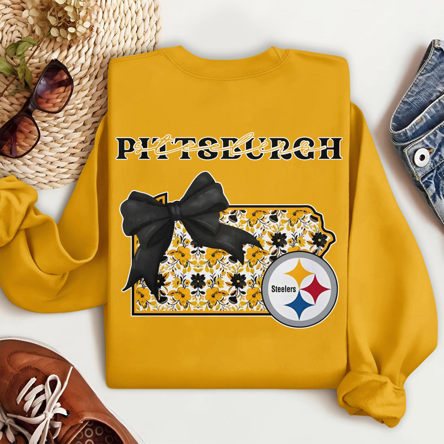 PS Premium NFL Cozy State Bow Sweatshirt DDT NTL