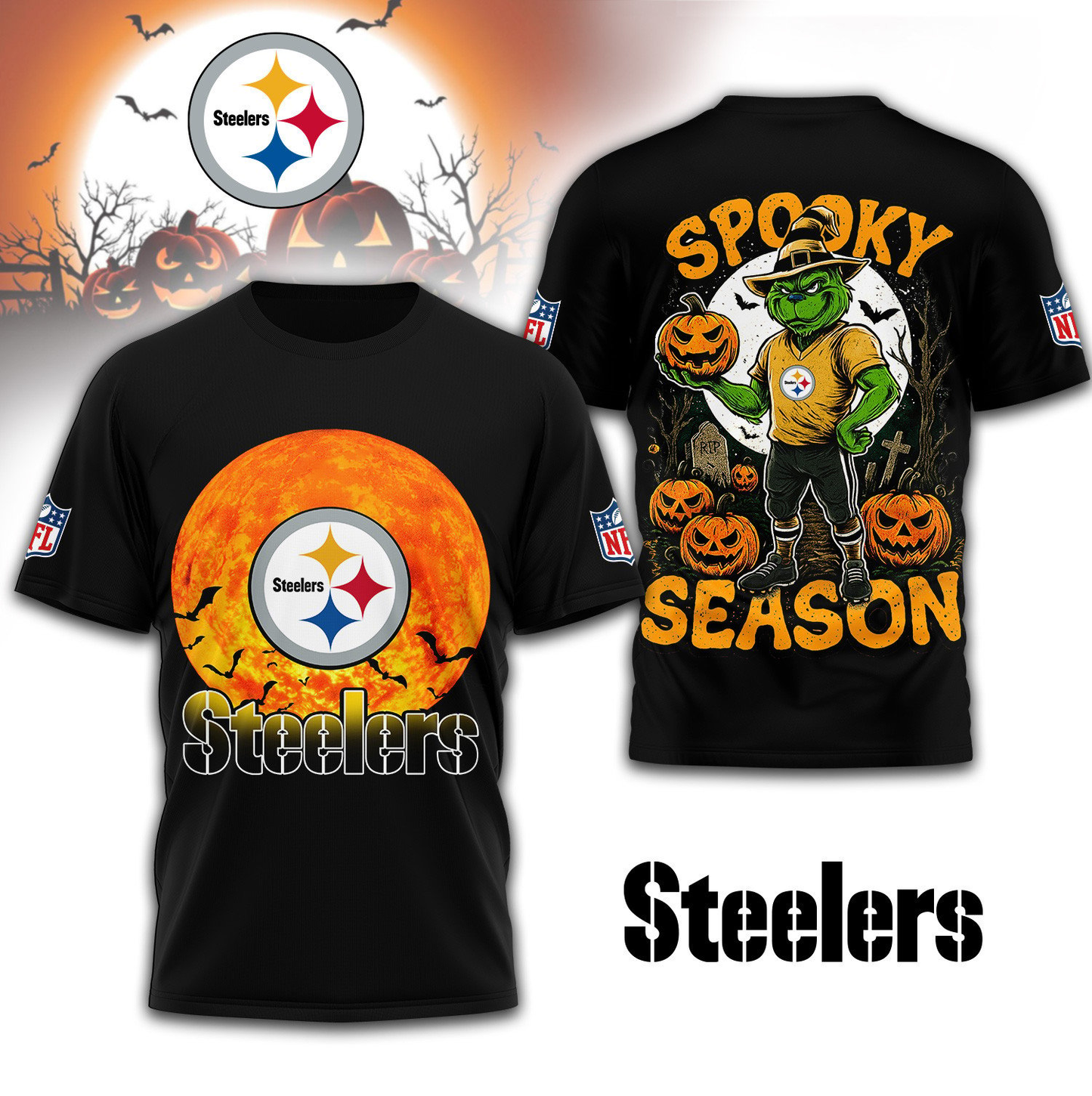 PS Premium NFL Spooky Season 3D Shirt DDT CTND