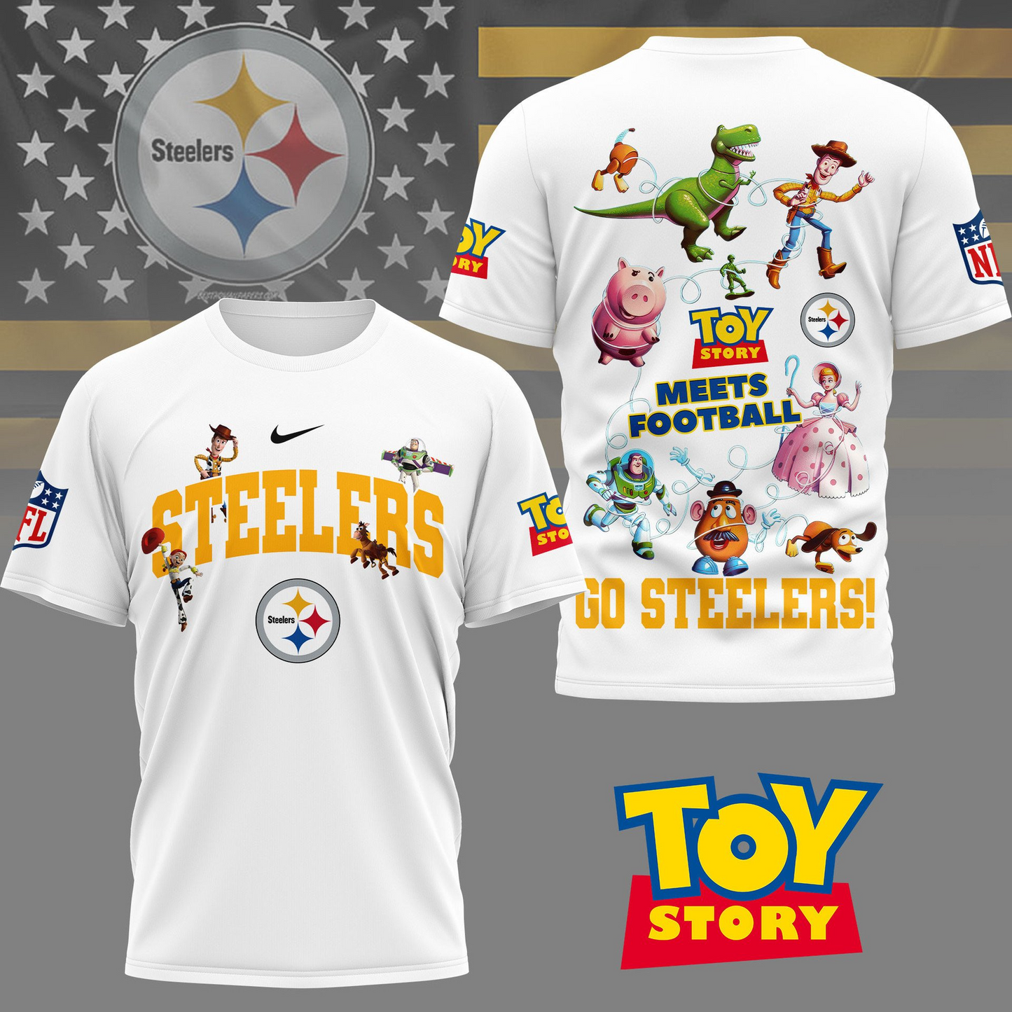 PS Premium NFL Toy Story Fan 3D Shirt DDT CTND