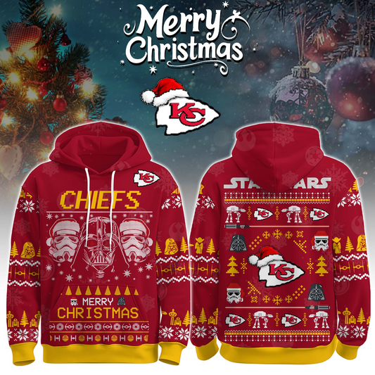 remium NFL KC x STW Merry Christmas Hoodie V1 NMD TTV