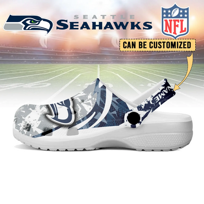 SEA x NFL Crocs Crocband Clogs Shoes DatND DVT