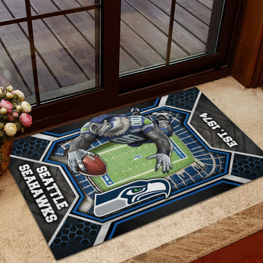 SEA x NFL Custom Doormat DATND TANTD