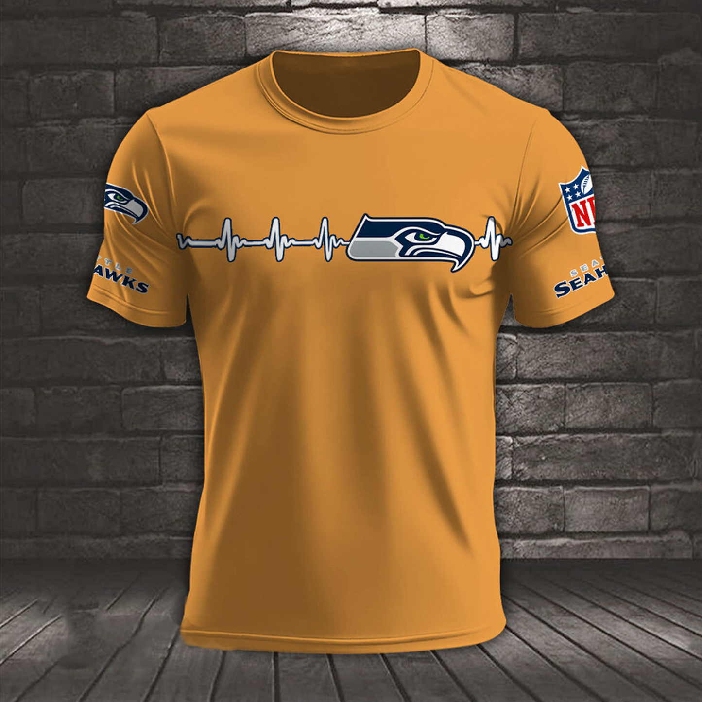 SEA x NFL Heart Rate Map Special 3D Shirt DatND ThuongNH