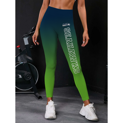 SEA x NFL High Waist Push Up Printed Leggings DATND TANTD