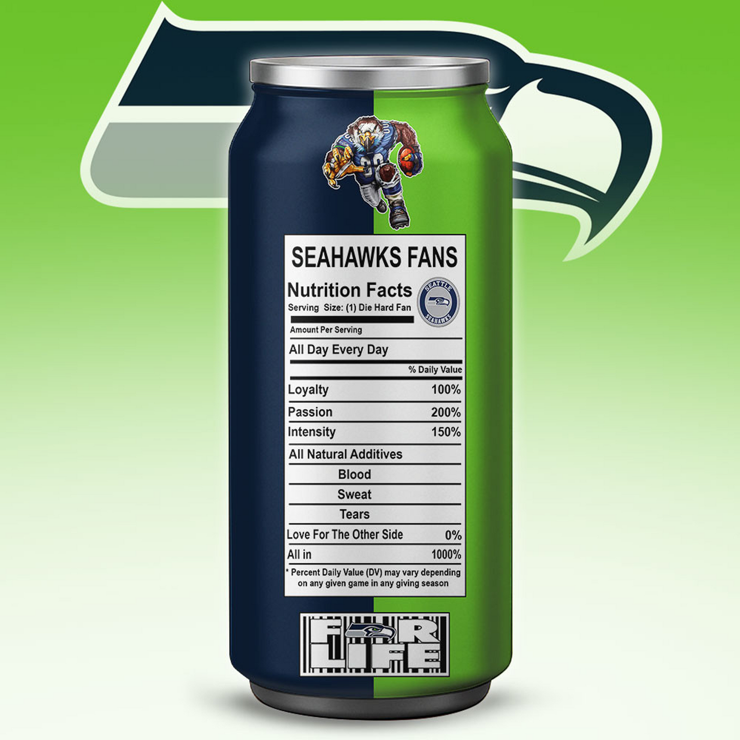 SEA x NFL Monster Energy Tumbler Gift for Fans DATND TANTD