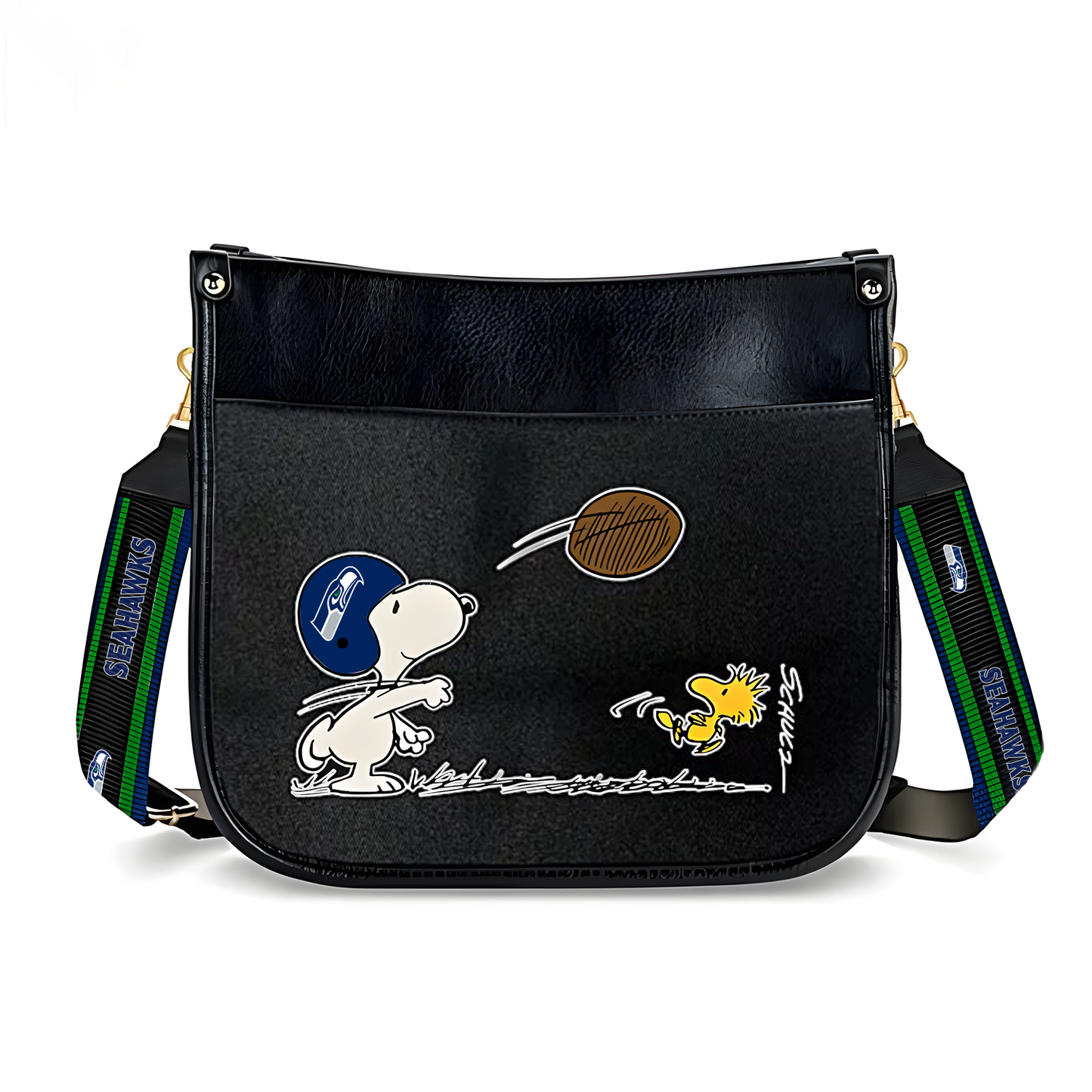 SEA x NFL Peanuts Snoopy Football Shoulder Bag DatND ThuongNH