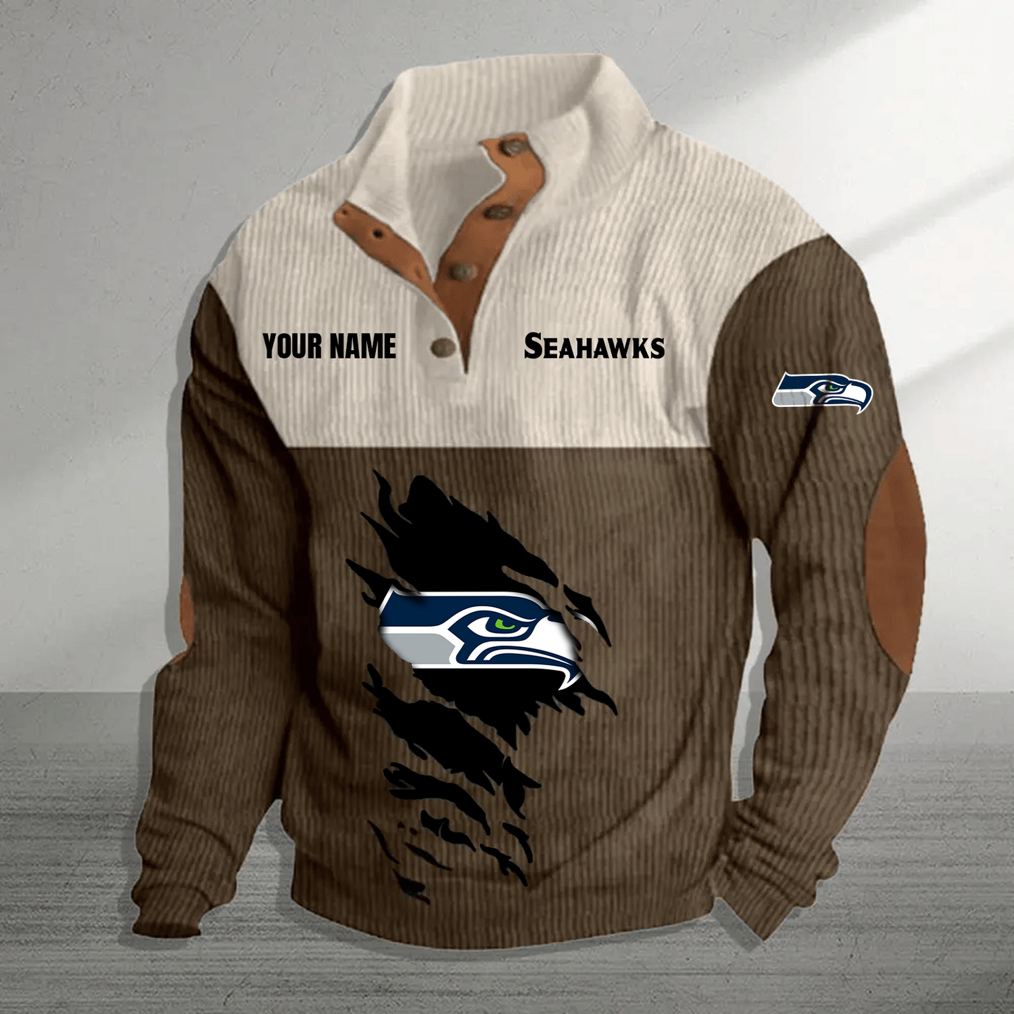 SEA x NFL Premium Personalized Game-Day Pullover DATND TANTD