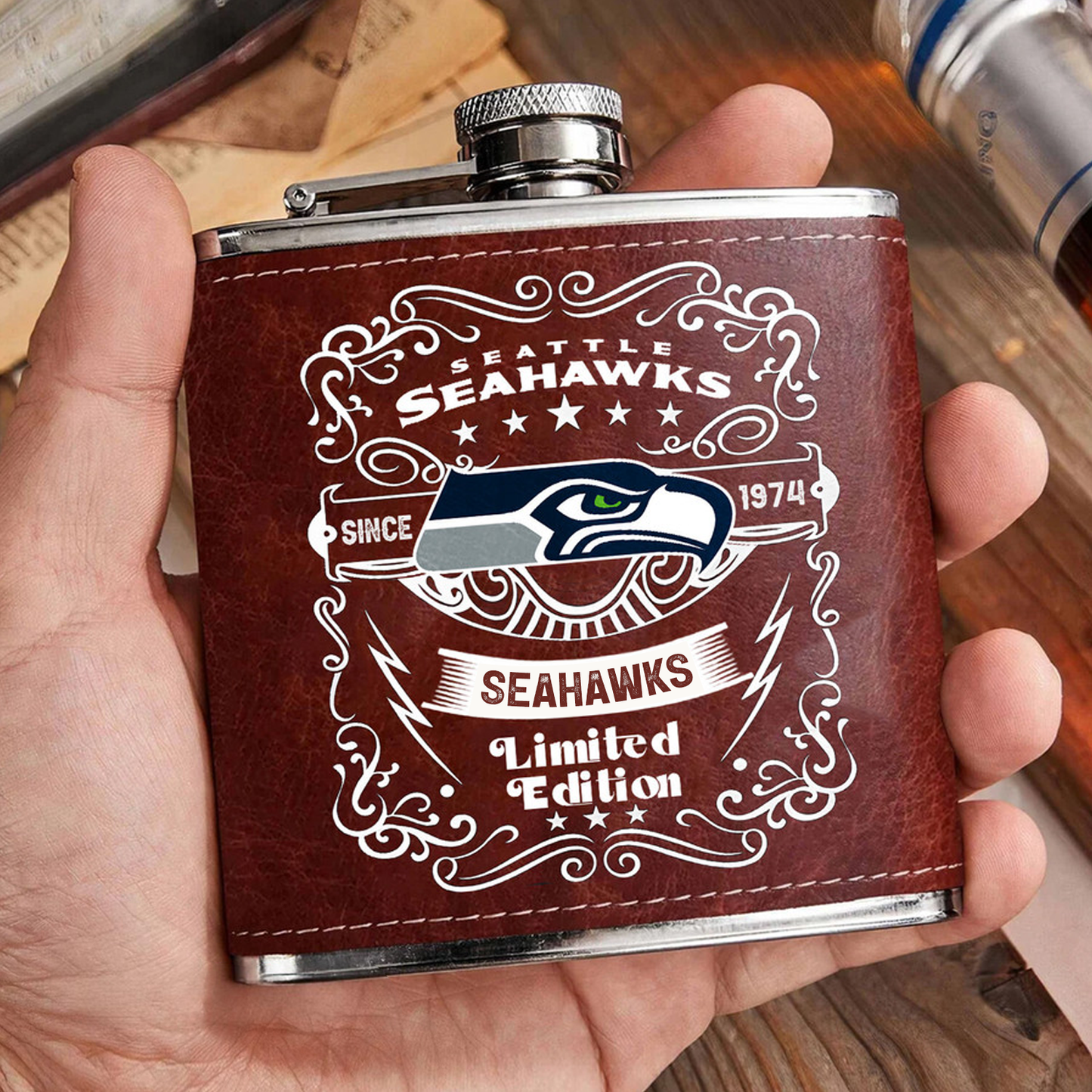 SEA x NFL Stainless Steel Flask DatND ThuongNH