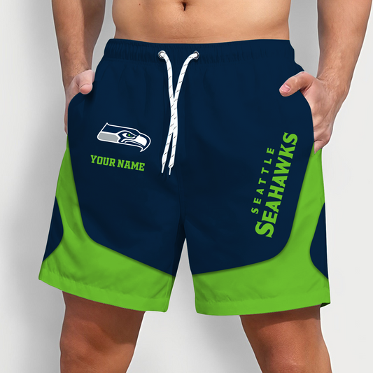 SEA x NFL Team Special Short Pants For Men Custom Name Gifts DATND TANTD25