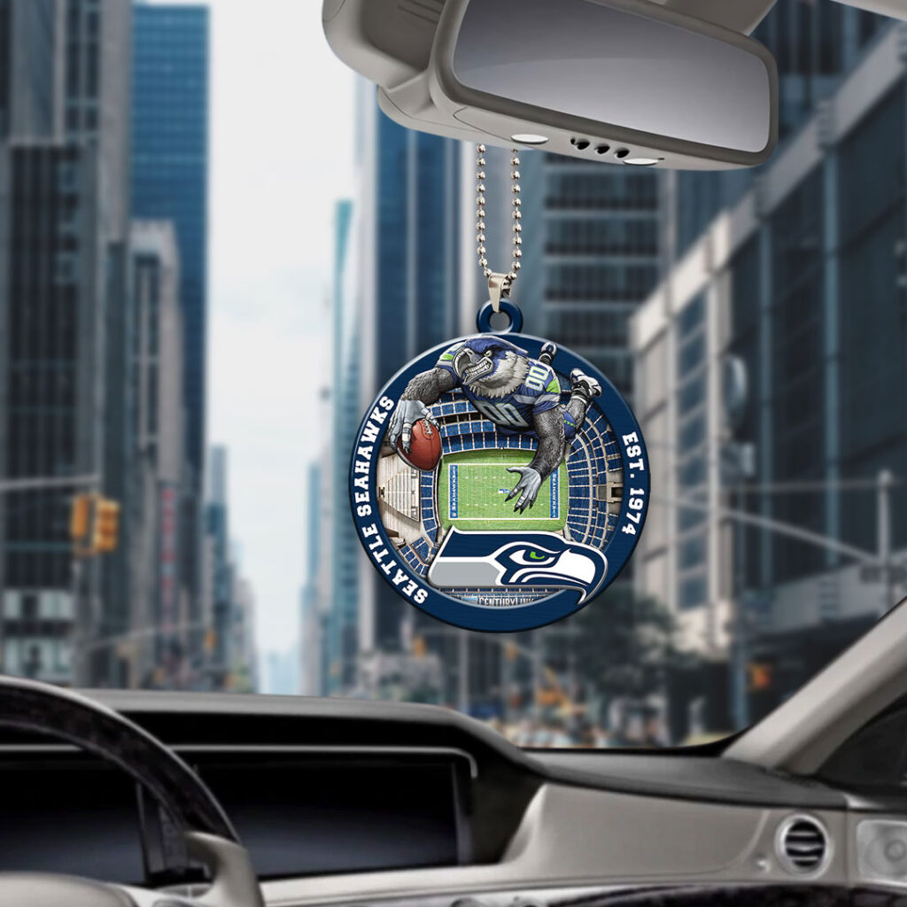 Seattle Seahawks Car Ornaments NDT