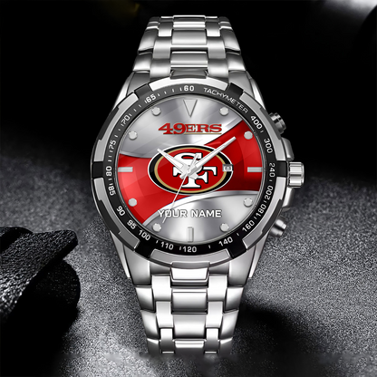 SF x NFL Alloy Men Quartz Watch - Custom Name DATND TANTD
