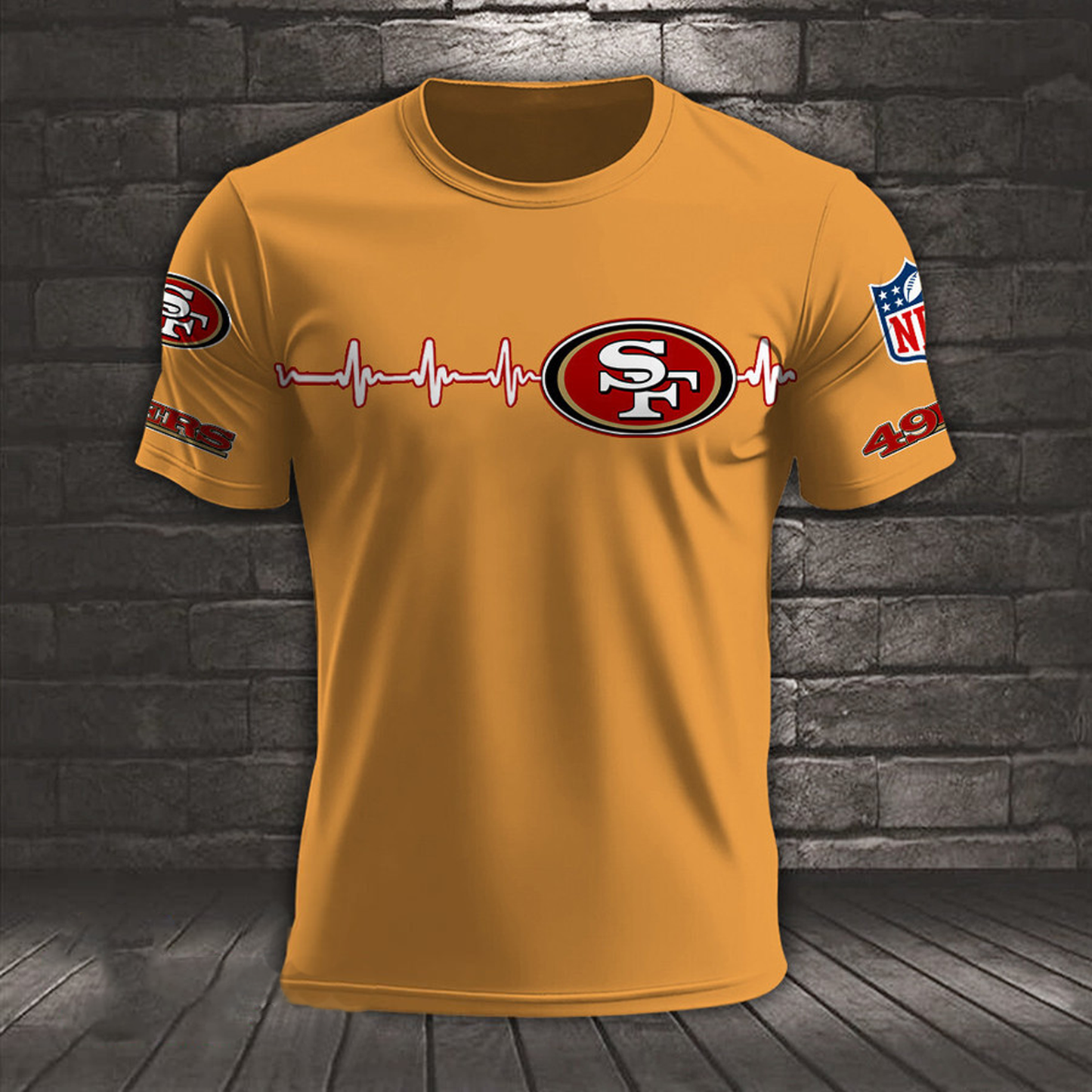 SF x NFL Heart Rate Map Special 3D Shirt DatND ThuongNH