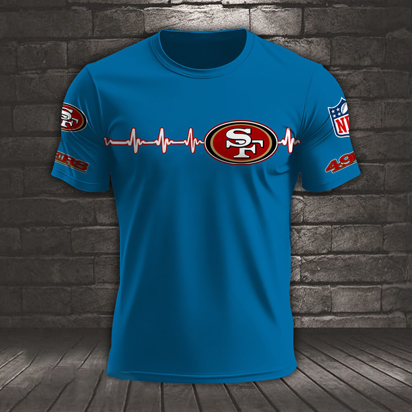 SF x NFL Heart Rate Map Special 3D Shirt DatND ThuongNH