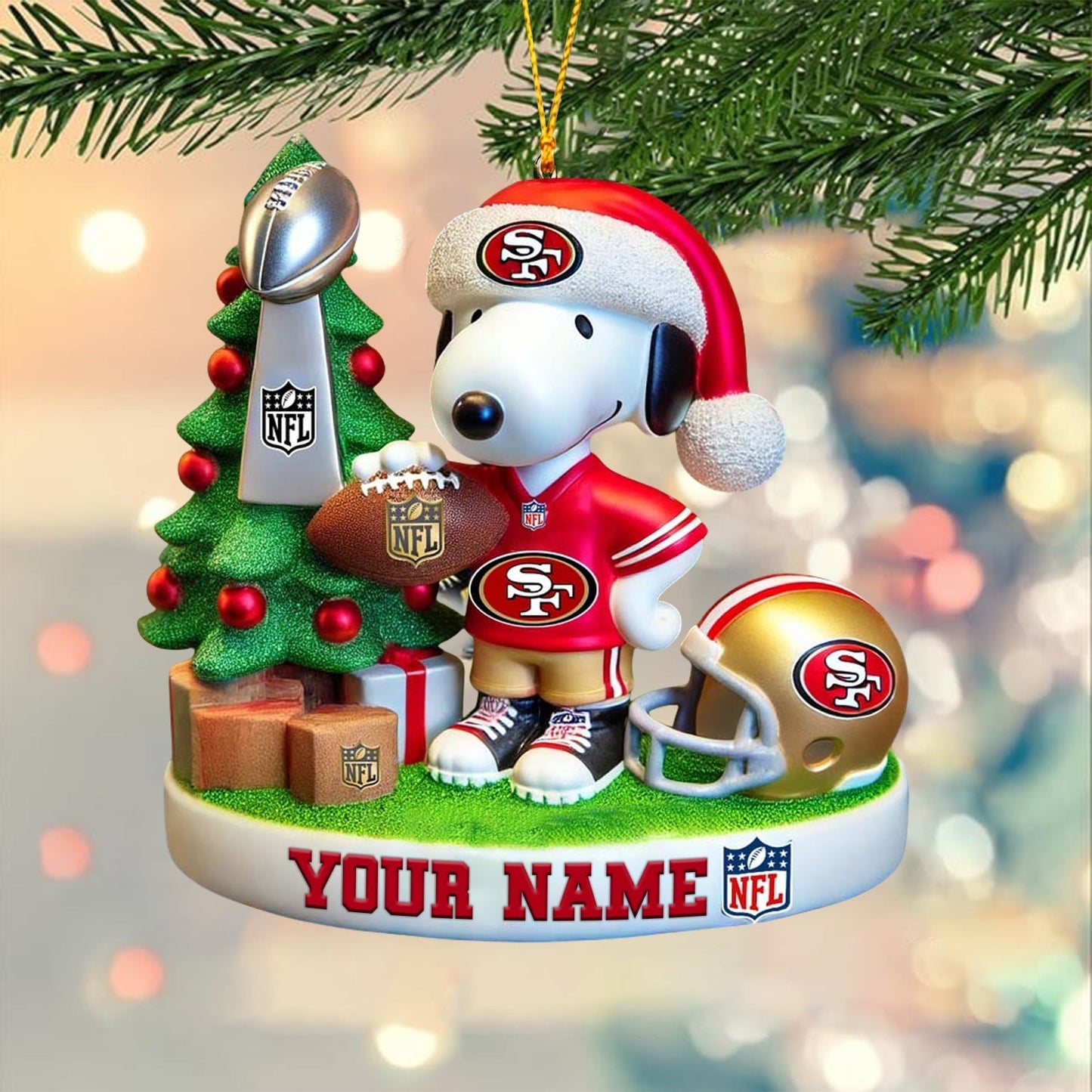 SF x SNP Custom Name Acrylic Flat Ornament CXTruong NHM