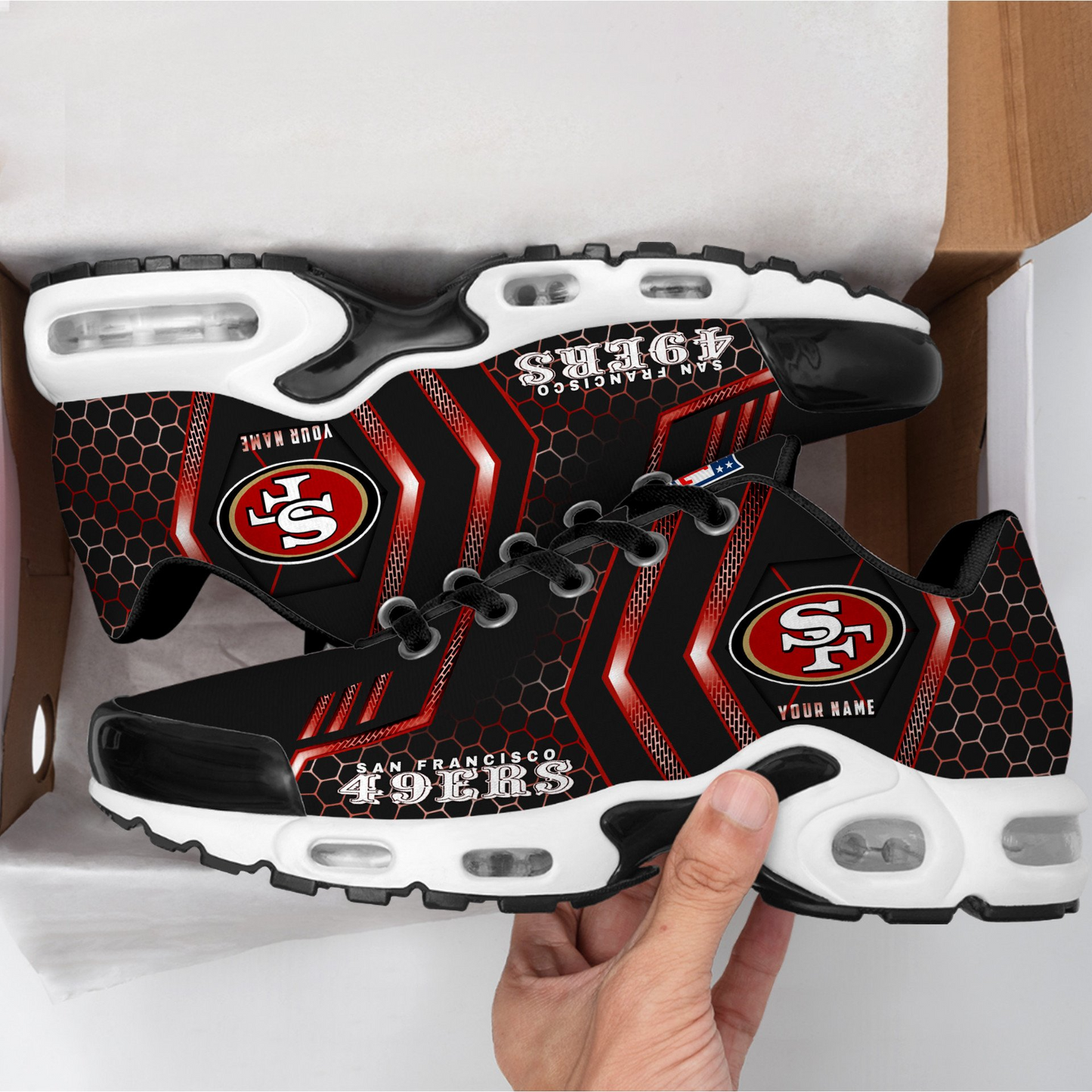 SF49 NFL Personalized Air Max Shoes Exclusive DDT CTND