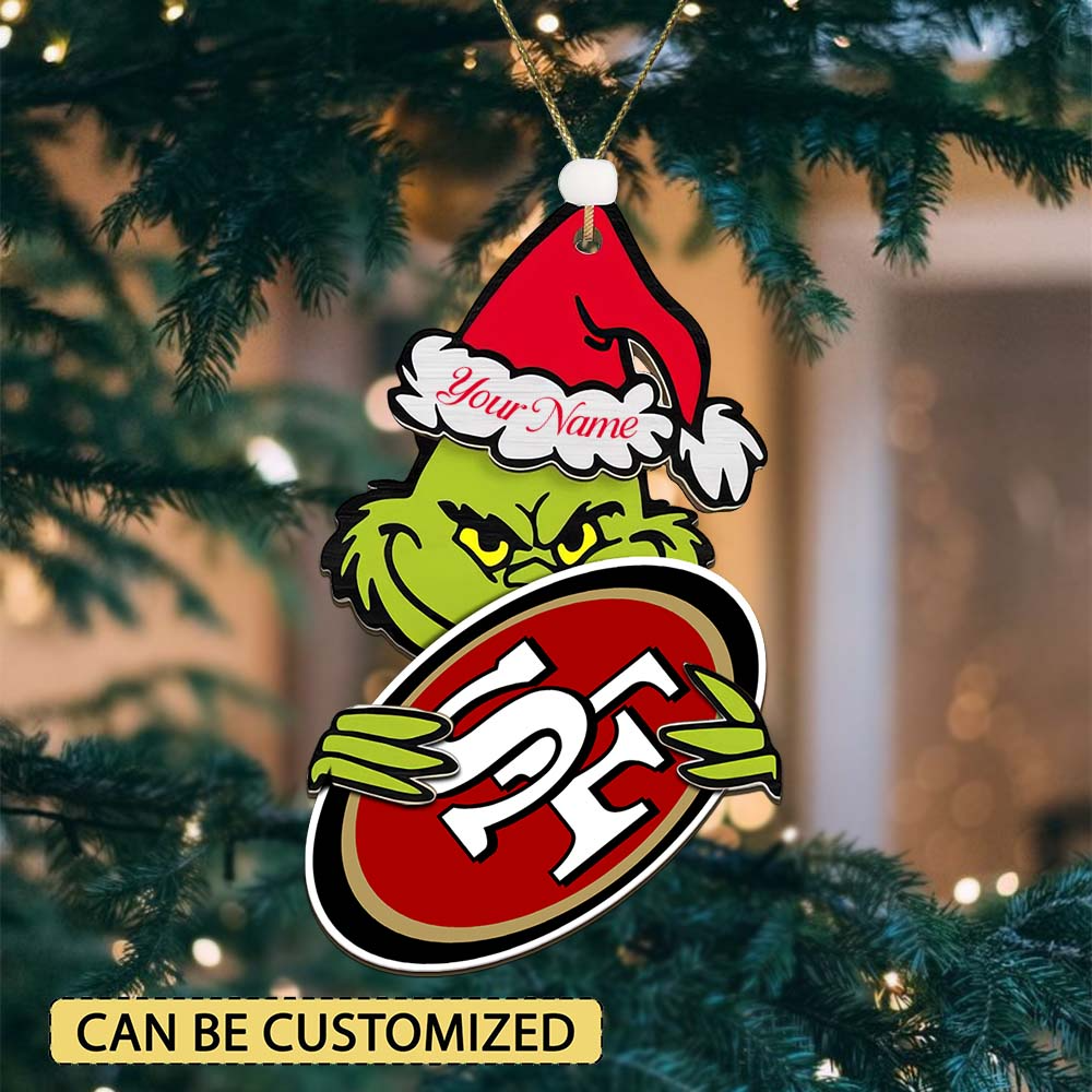SF49 NFL x Grin Christmas Ornament DDT HLP