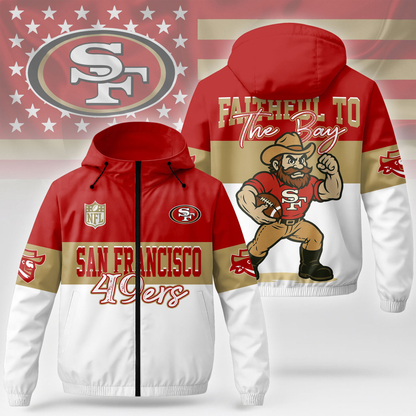 SF49 Premium NFL Fan Pride Windbreaker Jacket DDT NTL