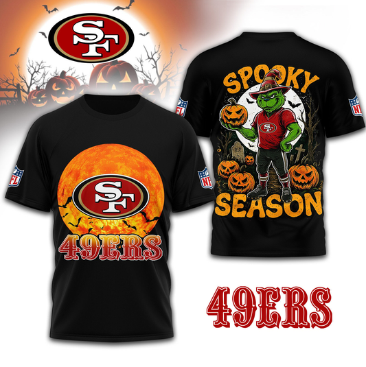 SF49 Premium NFL Spooky Season 3D Shirt DDT CTND