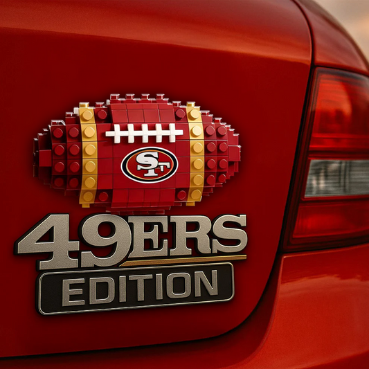 SF49 x NFL Building Block Set 3D Car Name Badge DDT CTND