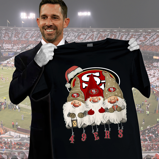 SF49 x NFL Premium Christmas Gnomes Shirt DDT CTND