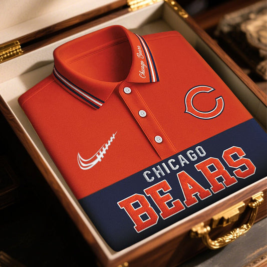 SIGNATURE NFL X CHI BUSINEES CLASSIC LONG POLO SHIRT NDT NHM