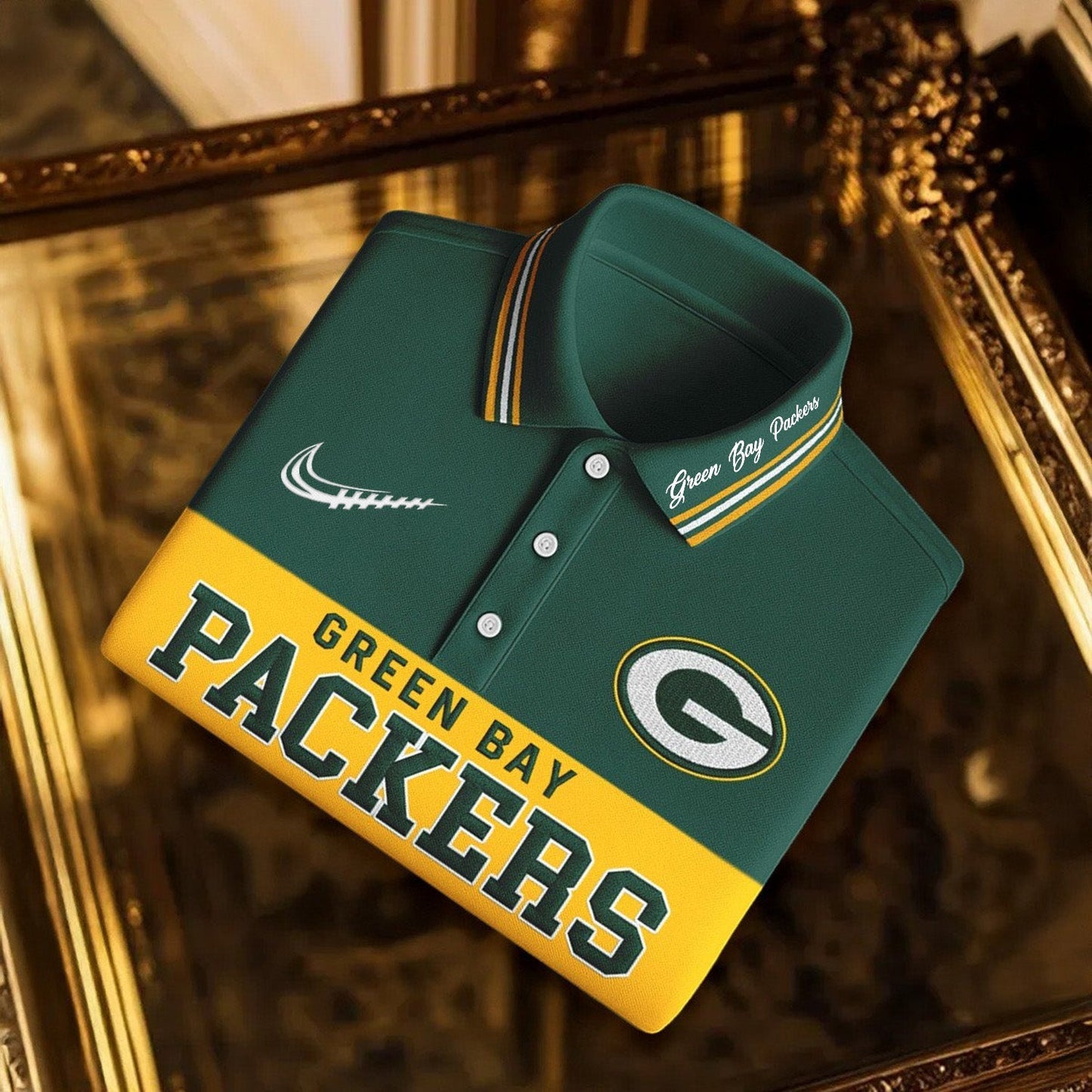 SIGNATURE NFL X GB BUSINEES CLASSIC LONG POLO SHIRT NDT NHM