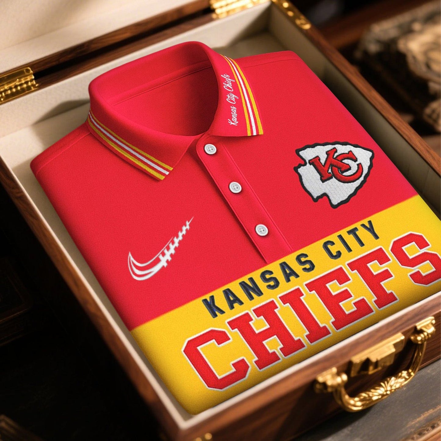 SIGNATURE NFL X KC BUSINEES CLASSIC LONG POLO SHIRT NDT NHM