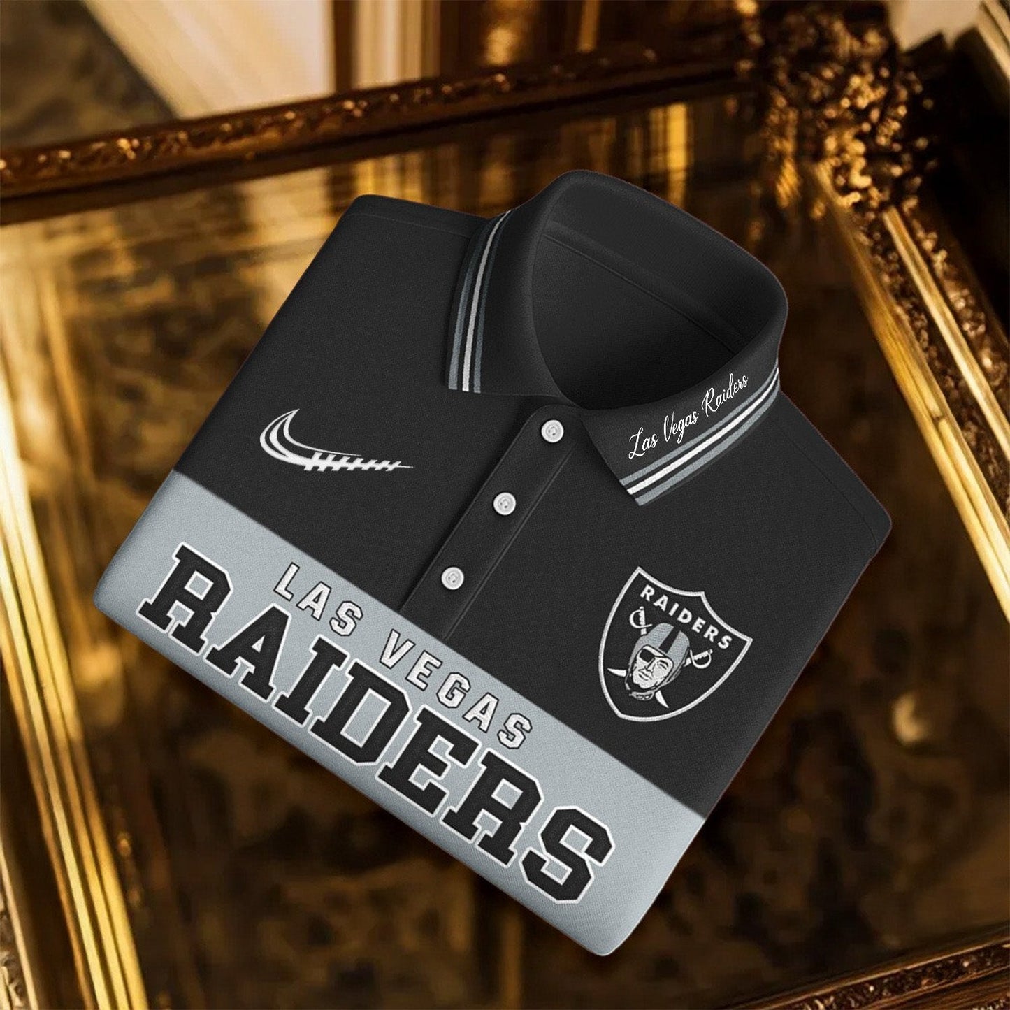 SIGNATURE NFL X LV BUSINEES CLASSIC LONG POLO SHIRT NDT NHM