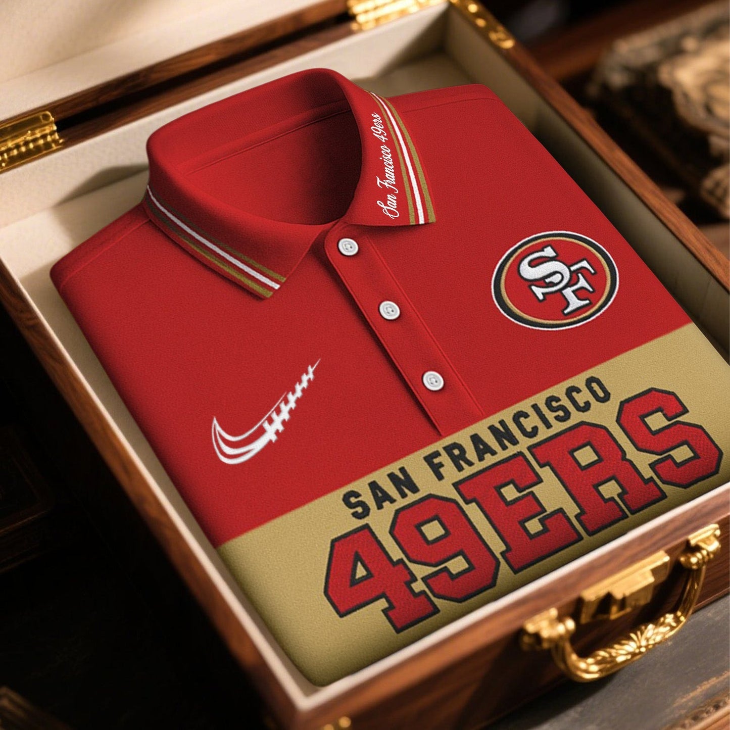 SIGNATURE NFL X SF BUSINEES CLASSIC LONG POLO SHIRT NDT NHM