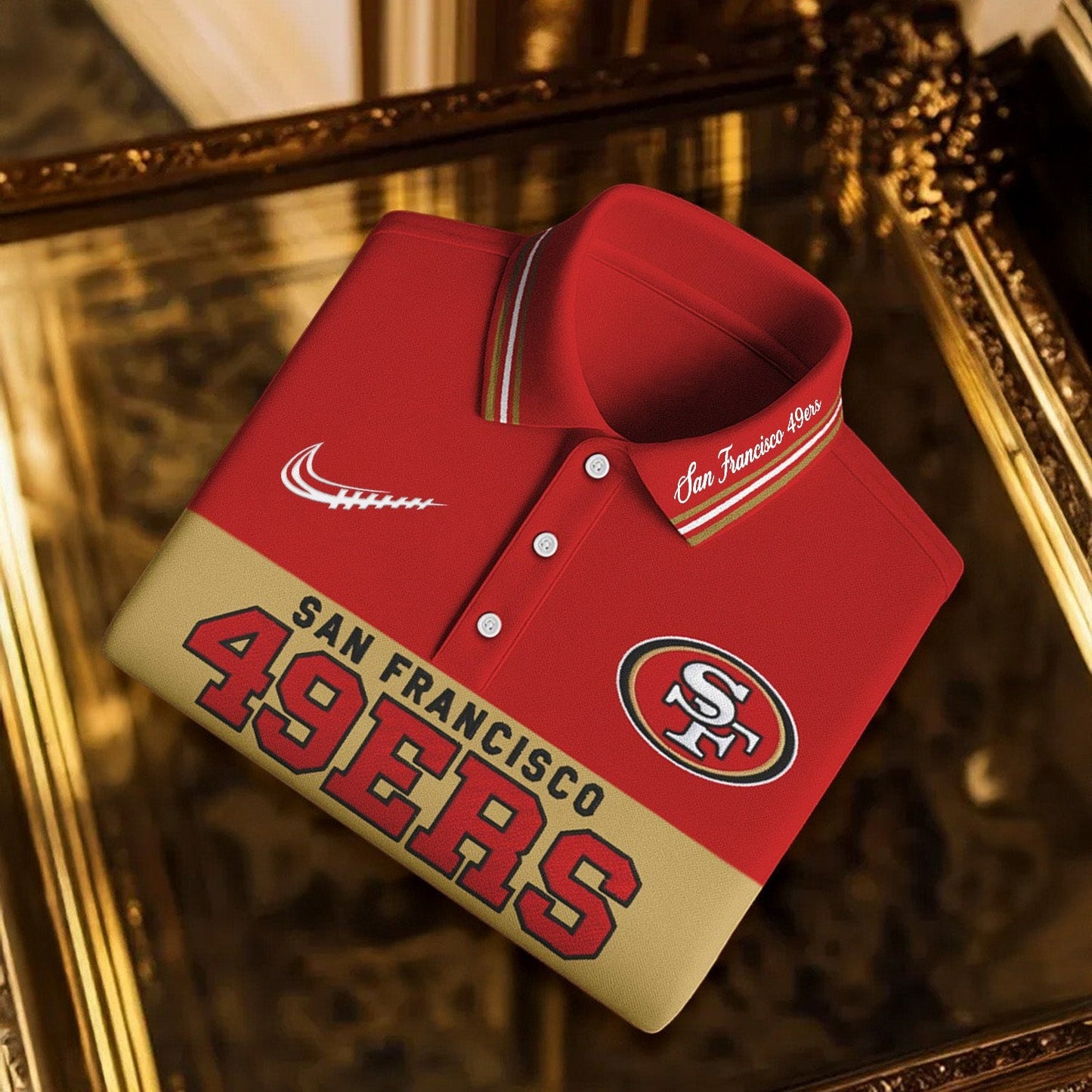 SIGNATURE NFL X SF BUSINEES CLASSIC LONG POLO SHIRT NDT NHM