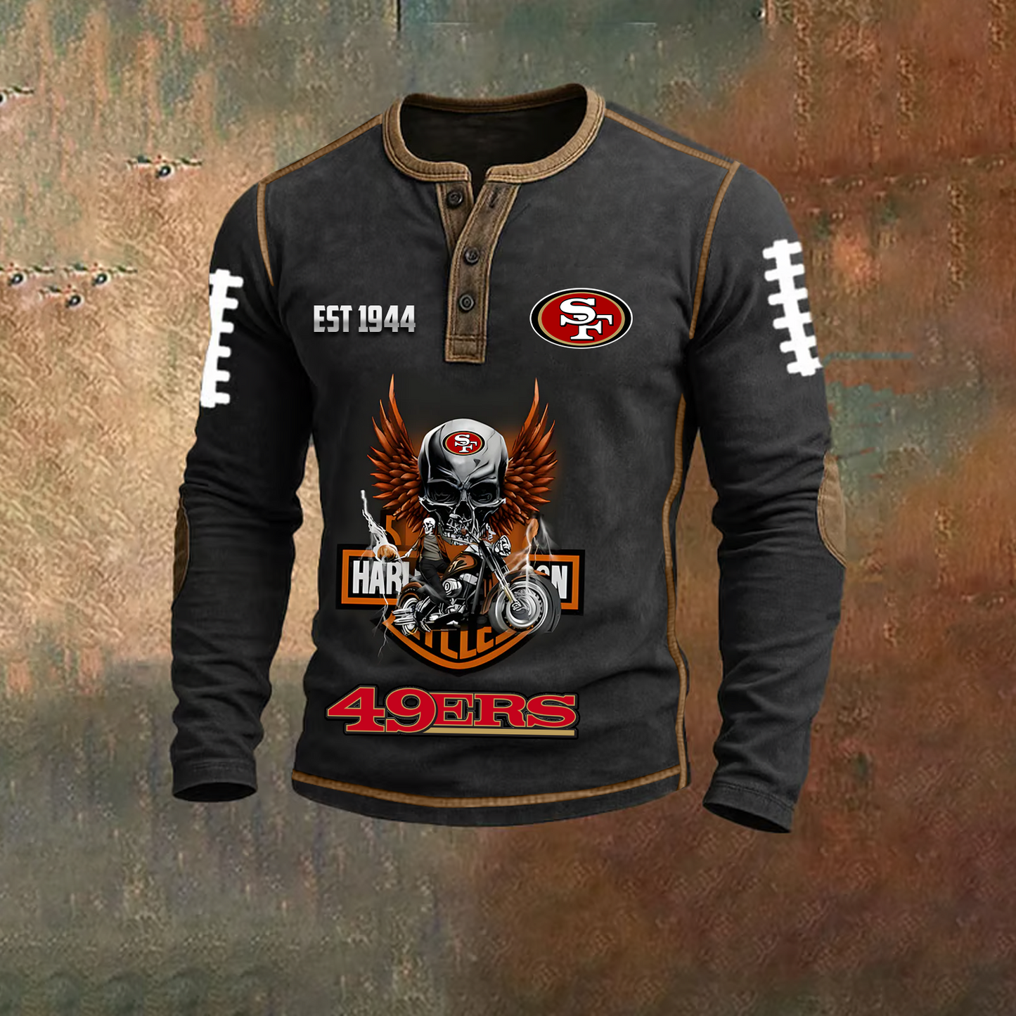 Signature NFL X SF Harley 3D Long Sleeve Top NDT TDT