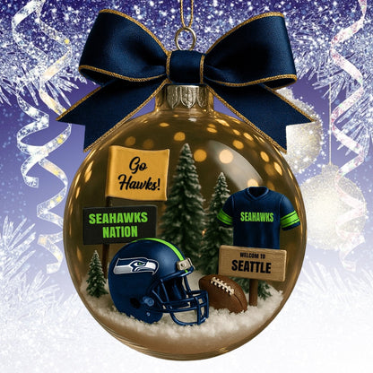 SS  NFL Acrylic Ball Ornament - Best Gift For Fans DDT CTND