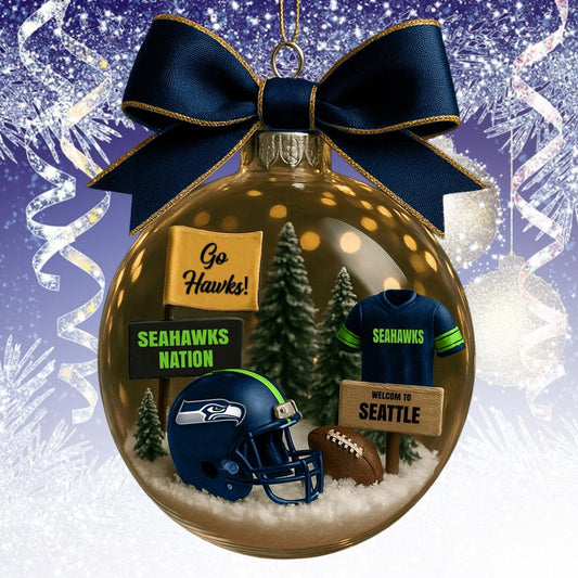 SS  NFL Acrylic Ball Ornament - Best Gift For Fans DDT CTND