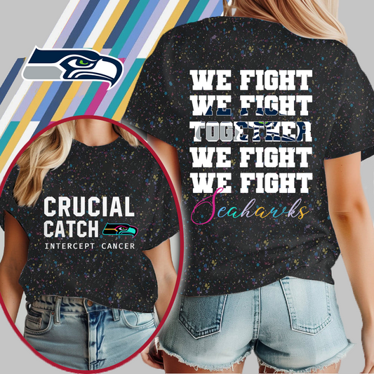 SS NFL Crucial Catch We Fight Together T-Shirt DDT HLPHUONG