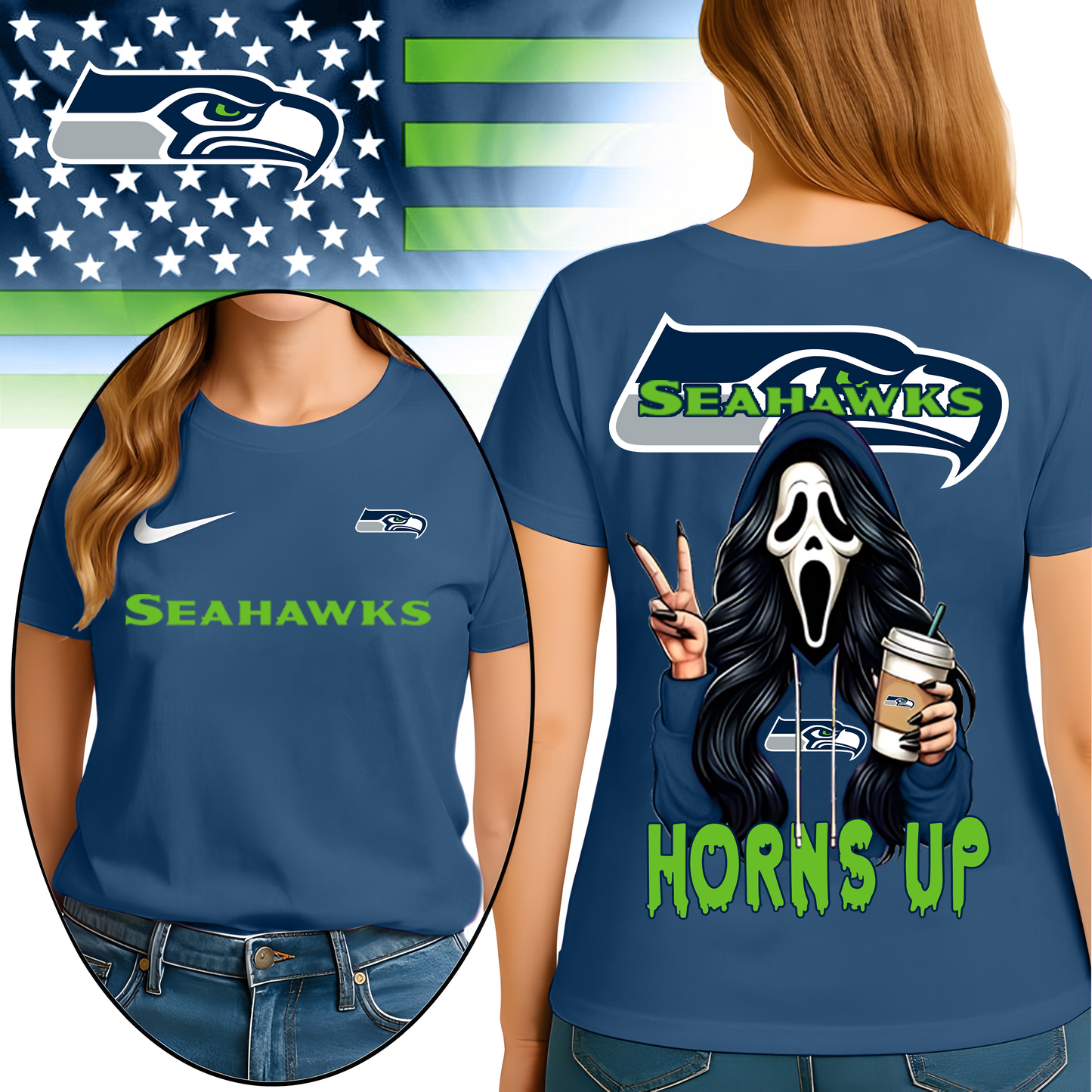 SS Premium NFL Ghostface 3D Shirt DDT HLPHUONG