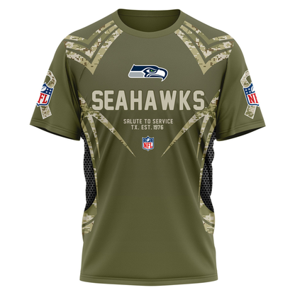 SS Premium NFL Salute to Service Camo 3D Shirt DDT CTND