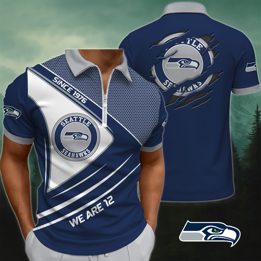 SS x NFL Premium 3D Zip Polo DDT NTL