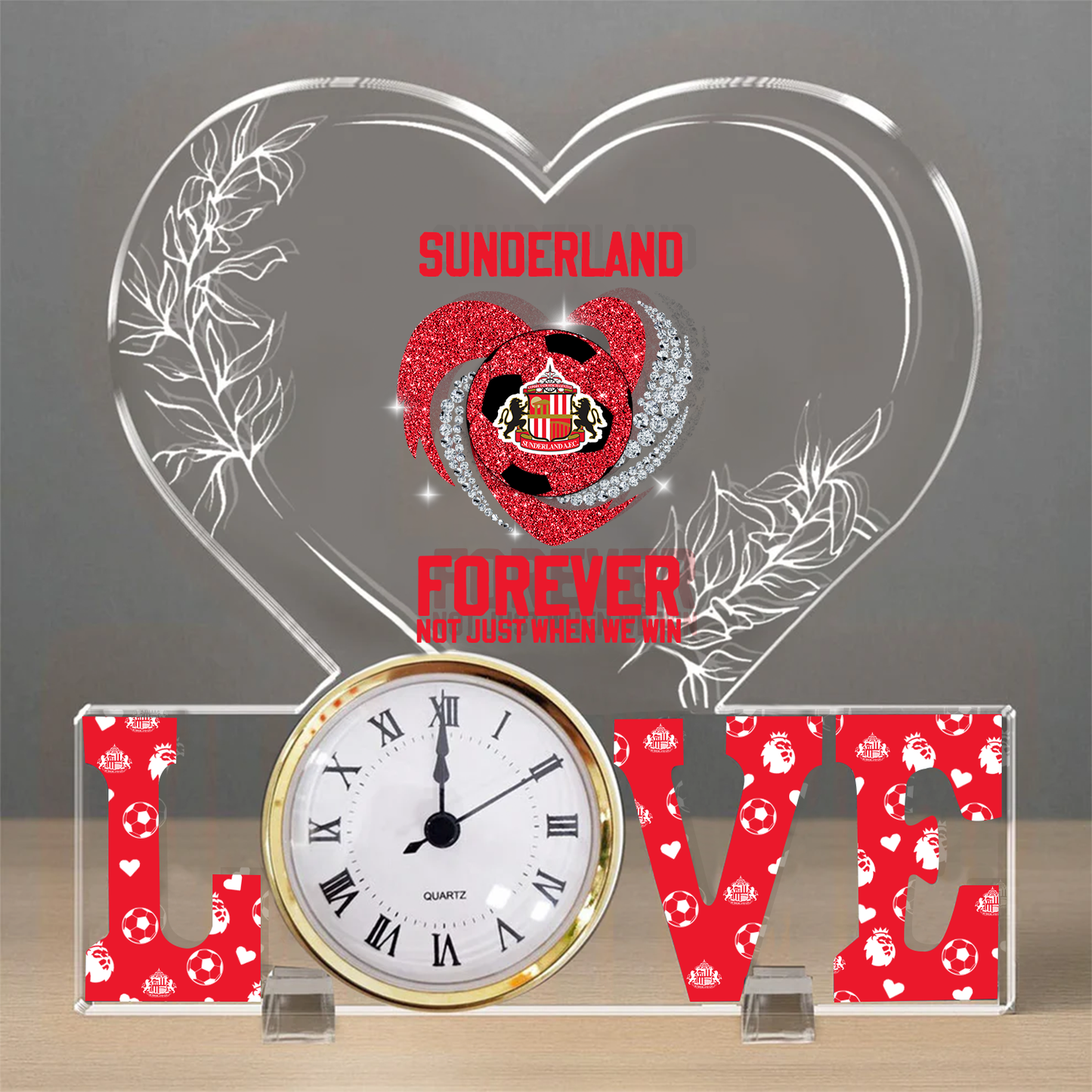 SUN x EPL Forever Not Just When We Win Acrylic Clock DatND ThuongND